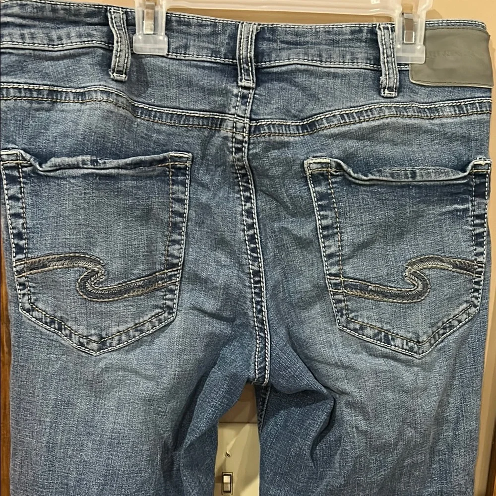 Silver Jeans Blue Straight Denim - Picture 5 of 8